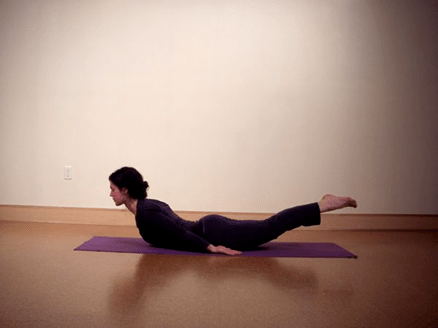 locust pose for yoga