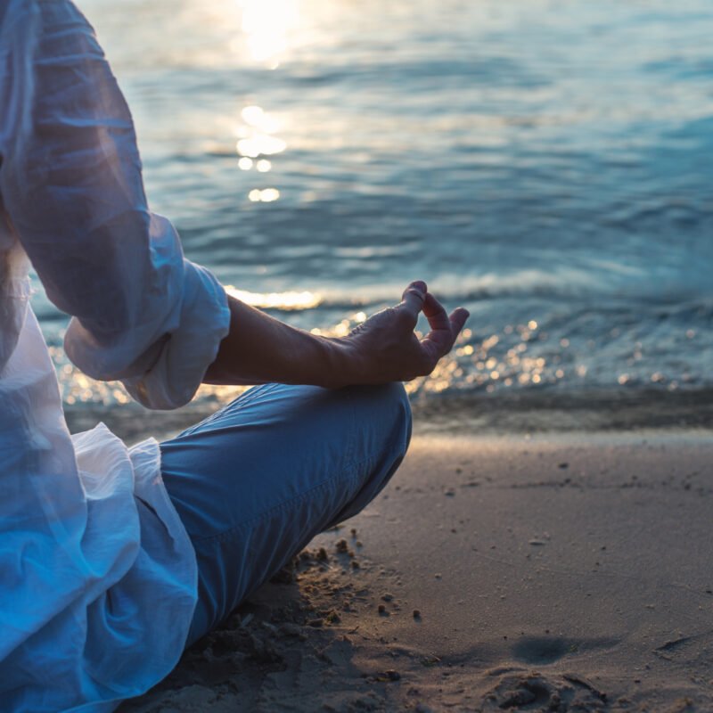 Woman meditating