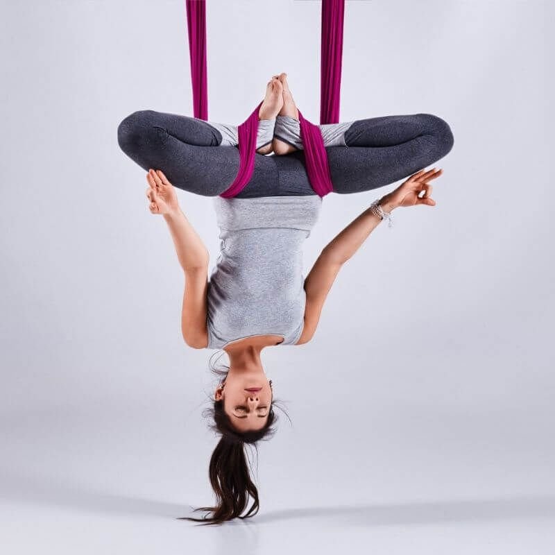 aerial yoga is also great for meditation