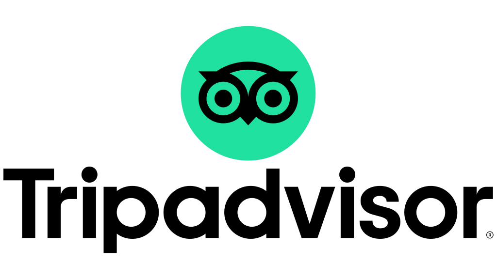 A stylized 'TA' symbol inside a green circular design with the 'TripAdvisor' text below.